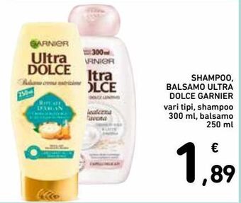 Spazio Conad Shampoo balsamo ultra dolce garnier offerta