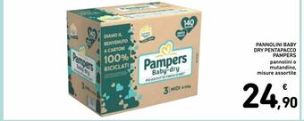 Spazio Conad Pannolini baby dry pentapacco pampers offerta