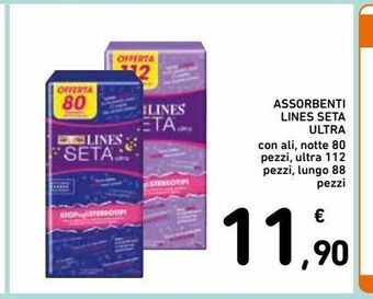 Spazio Conad Assorbenti lines seta ultra offerta