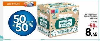 Spazio Conad Salviette baby fresh pampers offerta