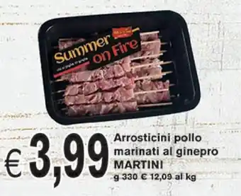 èccoMI Martini Arrosticini Pollo Marinati Al Ginepro g 330 offerta