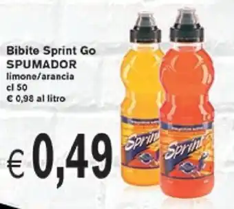 èccoMI Spumador Bibite Sprint Go Limone/Arancia cl 50 offerta