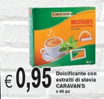 èccoMI Caravan's Dolcificante Con Estratti di Stevia x 40 pz offerta