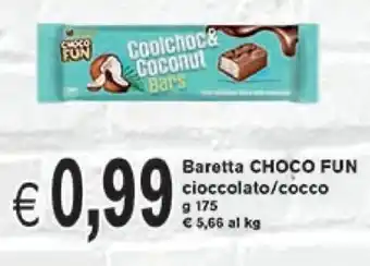 èccoMI Choco Fun Baretta Cioccolato / Cocco g 175 offerta