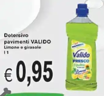 èccoMI Valido Detersivo Pavimenti Limone e Girasole l 1 offerta