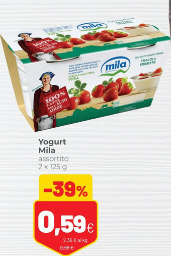 Coop Mila Yogurt Assortito 2 x 125 g offerta