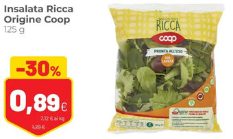 Coop Origine Coop Insalata Ricca 125 g offerta