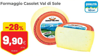 Coop Casolet Val di Sole Formaggio offerta