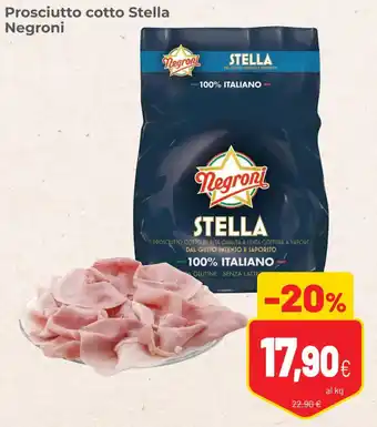 Coop Negroni Prosciutto Cotto Stella offerta