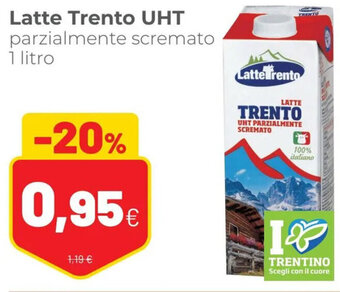 Coop Latte Trento UHT Parzialmente Scremato 1 litro offerta