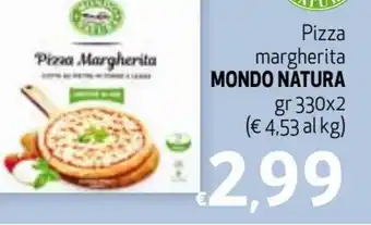 Spak Supermercati Mondo Natura Pizza margherita gr 330x2 offerta