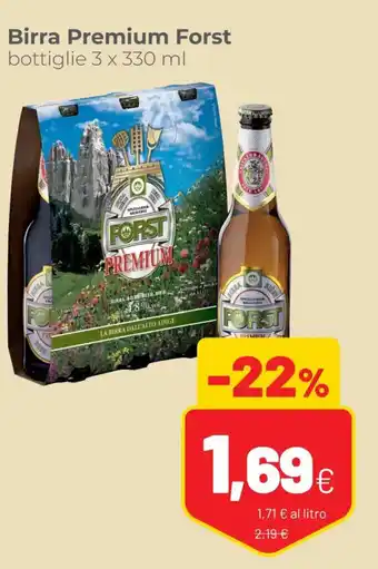 Coop Forst Birra Premium Bottiglie 3 x 330 ml offerta