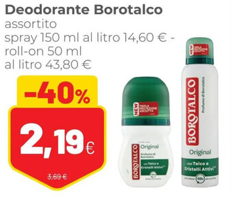 Coop Borotalco Deodorante Spray 150 ml offerta