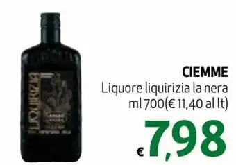 Ciemme Liquore liquirizia la nera ml 700