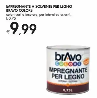 Bennet Impregnante a Solvente per Legno Bravo Colors offerta
