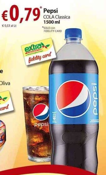Extra Supermercati Pepsi Cola Classica 1500 ml offerta
