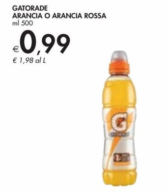 Bennet Gatorade Arancia o Arancia Rossa ml 500 offerta