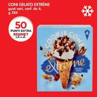 Bennet Coni Gelato Extrême gusti vari g 284 offerta