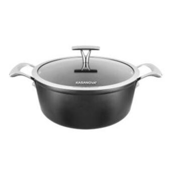 Kasanova Casseruola 24 cm con coperchio black diamond offerta