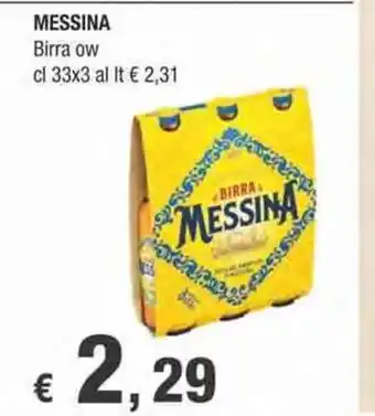 Crai Messina Birra ow 33x3 cl offerta