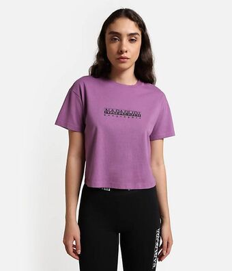 T- corte shirt a manica corta crop box