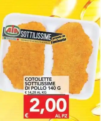 TuoDi Cotolette Sottilissime Di Pollo 140g offerta
