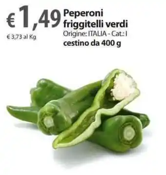 Extra Supermercati Peperoni friggitelli verdi cestino da 400 g offerta