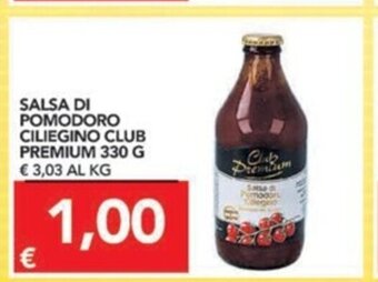 TuoDi Salsa Di Pomodoro Ciliegino Club Premium 330g offerta