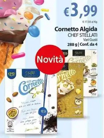 Extra Supermercati Algida Cornetto Chef Stellati Vari Gusti 288 g offerta
