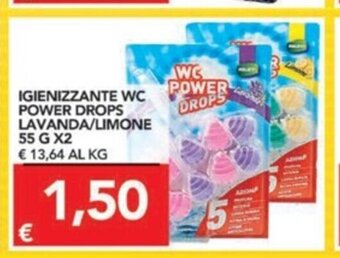 Igienizzante WC Power Drops Lavanda/Limone 55g x 2