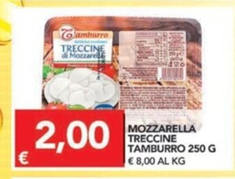 TuoDi Mozzarella Treccine Tamburro 250 g offerta