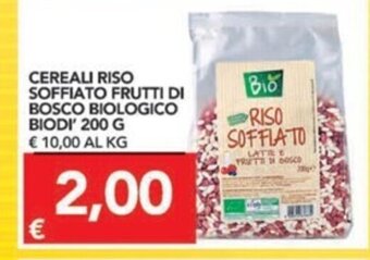 TuoDi Cereali Riso Soffia To Frutti Di Bosco Biologico Biodi 200g offerta