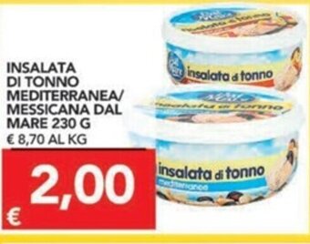 TuoDi Insalata Di Tonno Mediterranea/ Messicana Dal Mare 230g offerta