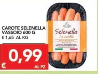 TuoDi Carote Selenella Vassoio 600g offerta