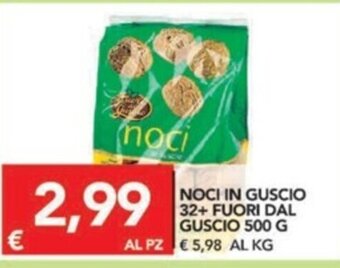 TuoDi Noci In Guscio 32 + Fuori Dal Guscio 500g offerta