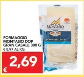 TuoDi Formaggio Montasio DOP Gran Casale 300g offerta