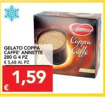TuoDi Gelato Coppa Caffe' Annette 280g 4 Pz offerta