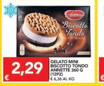 TuoDi Gelato Mini Biscotto Tondo Annette 360g (12pz) offerta