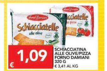 TuoDi Schiacciatina Alle Olive/Pizza Forno Damiani 320g offerta