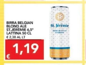 TuoDi St. Jéréme 6,5° Birra Belgian Blond Ale Lattina 50 cl offerta