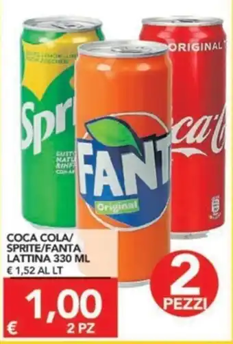 TuoDi Coca Cola / Sprite/ Fanta Lattina 330 ml offerta