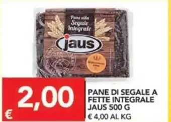 TuoDi jaus Pane Di Segale A Fette Integrale 500 g offerta