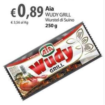 Extra Supermercati Aia Wudy Grill Wurstel di Suino 250 g offerta