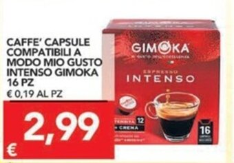 TuoDi Caffe' Capsule Compatibili A Modo Mio Gusto Intenso Gimoka 16 Pz offerta