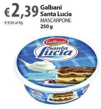 Extra Supermercati Galbani Santa Lucia Mascarpone 250 g offerta