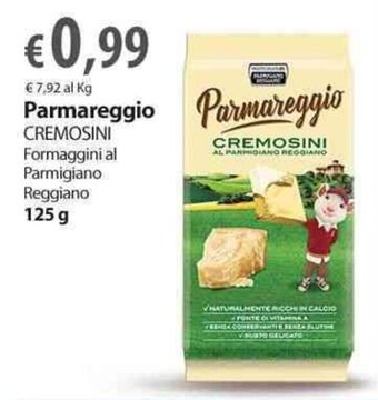 Extra Supermercati Parmareggio Cremosini Formaggini al Parmigiano Reggiano 125 g offerta