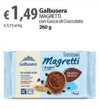 Extra Supermercati Galbusera Magretti con Gocce di Cioccolato 260 g offerta