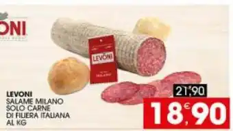 Levoni Salame Milano Solo Carne Di Filiera Italiana