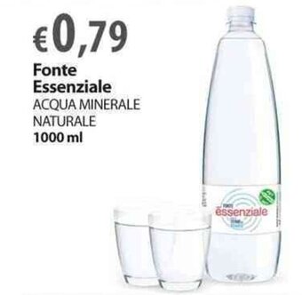 Extra Supermercati Fonte Essenziale Acqua Minerale Naturale 1000 ml offerta