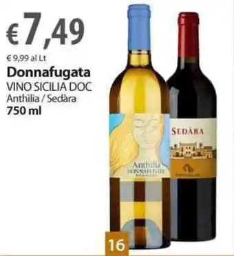 Donnafugata Vino Sicilia DOC Anthìlia/Sedàra 750 ml